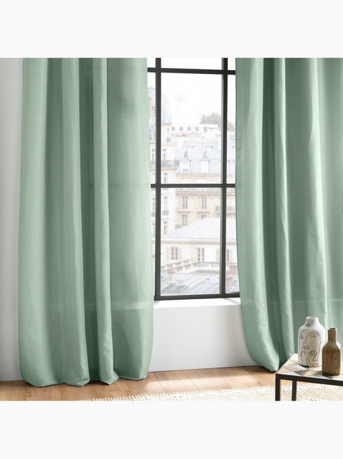 Rideau à œillets - Microfibre légère - Absolu - Kiabi