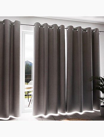 Rideau à oeillets 100% occultant ECLIPSE, par Soleil d'Ocre