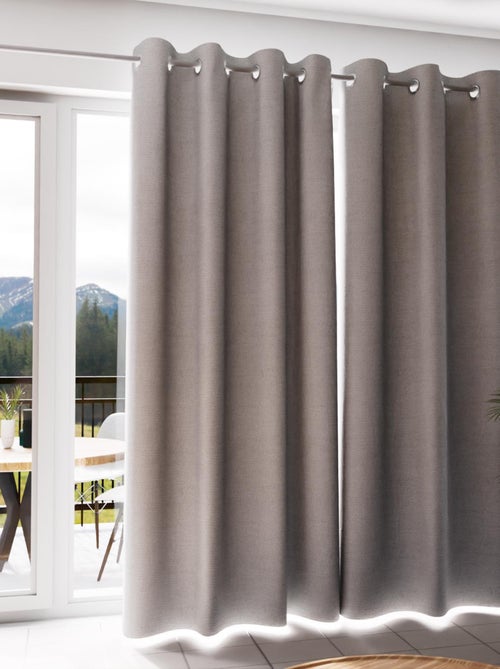 Rideau à oeillets 100% occultant ECLIPSE, par Soleil d'Ocre - Kiabi