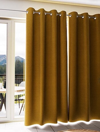 Rideau à oeillets 100% occultant ECLIPSE, par Soleil d'Ocre