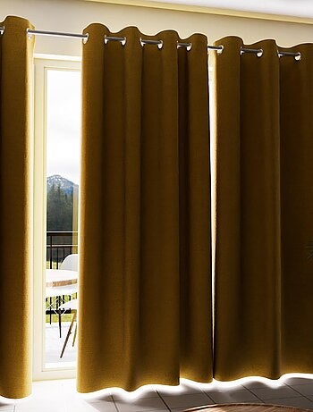 Rideau à oeillets 100% occultant ECLIPSE, par Soleil d'Ocre