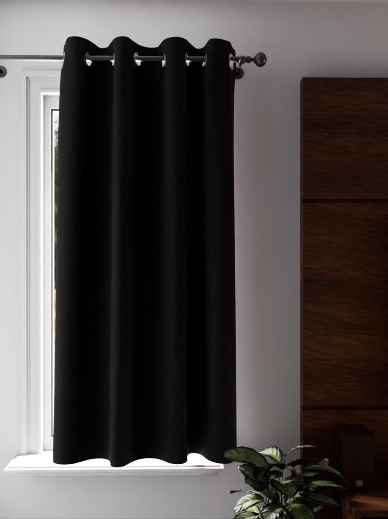 Rideau à oeillets 100% occultant ECLIPSE, par Soleil d'Ocre Noir - Kiabi