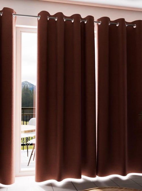 Rideau à oeillets 100% occultant ECLIPSE, par Soleil d'Ocre - Kiabi