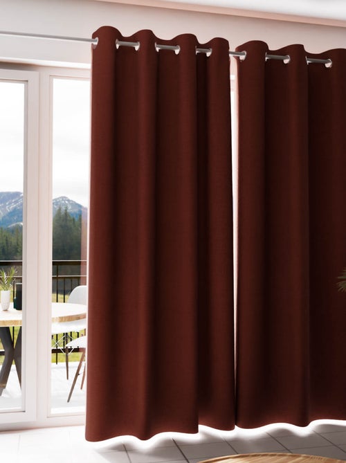 Rideau à oeillets 100% occultant ECLIPSE, par Soleil d'Ocre - Kiabi