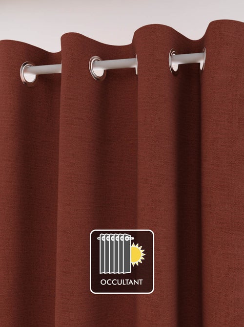 Rideau à oeillets 100% occultant ECLIPSE, par Soleil d'Ocre - Kiabi