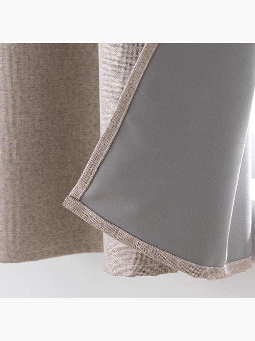 Rideau à œillets 100% occultant thermique - Modèle Crépuscule - Kiabi