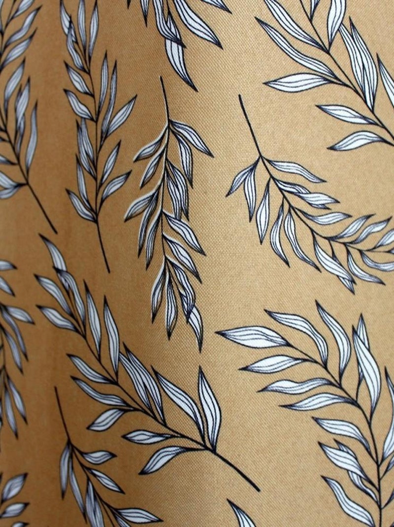 Rideau à œillets 135x240 Lily ocre Jaune - Kiabi