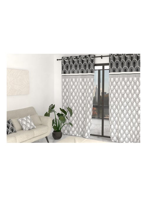 Rideau à oeillets 135x250 cm DUNE, par Soleil d'Ocre - Kiabi