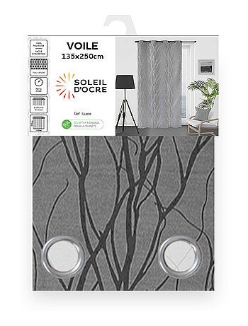 Rideau à oeillets 135x250 cm LIANE, par Soleil d'ocre