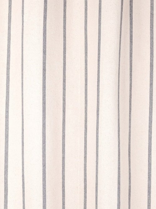 Rideau à œillets 135x260 cm St Trop anthracite coton - Kiabi