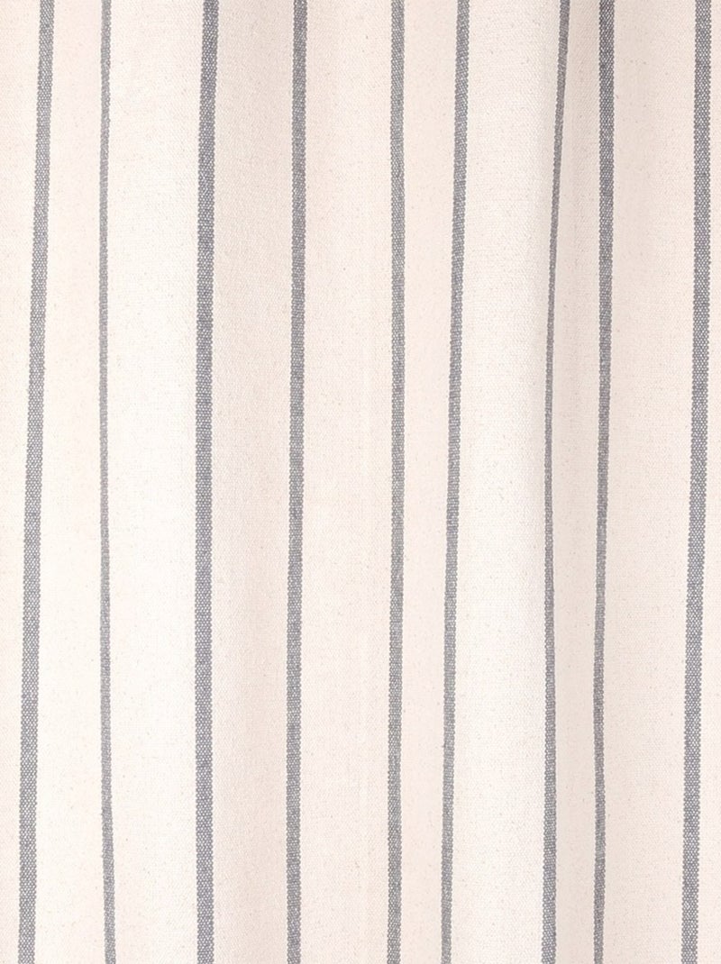 Rideau à œillets 135x260 cm St Trop anthracite coton Gris - Kiabi