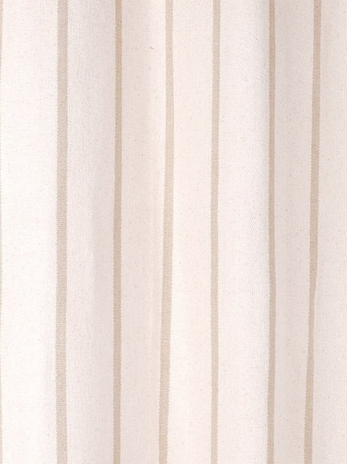 Rideau à œillets 135x260 cm St Trop lin coton - Kiabi