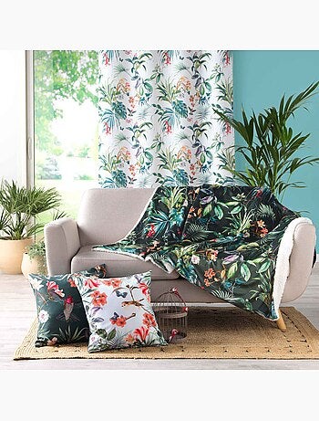 Rideau à oeillets 140 x 260 cm Feerie emeraude