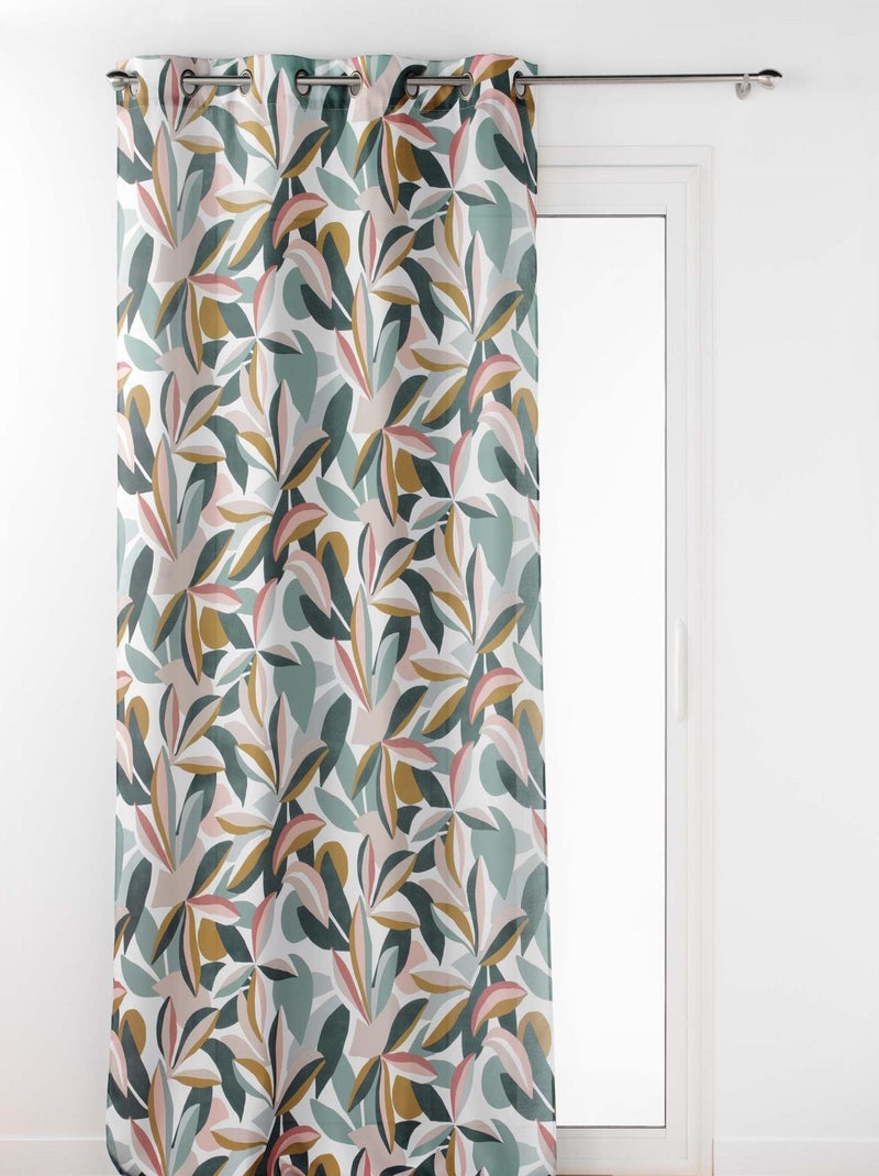 Rideau a oeillets 140 x 260 cm Lavina Vert - Kiabi