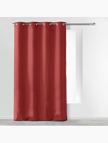 Rideau a oeillets 140 x 280 cm microfibre unie absolu grenade