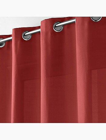 Rideau a oeillets 140 x 280 cm microfibre unie absolu grenade