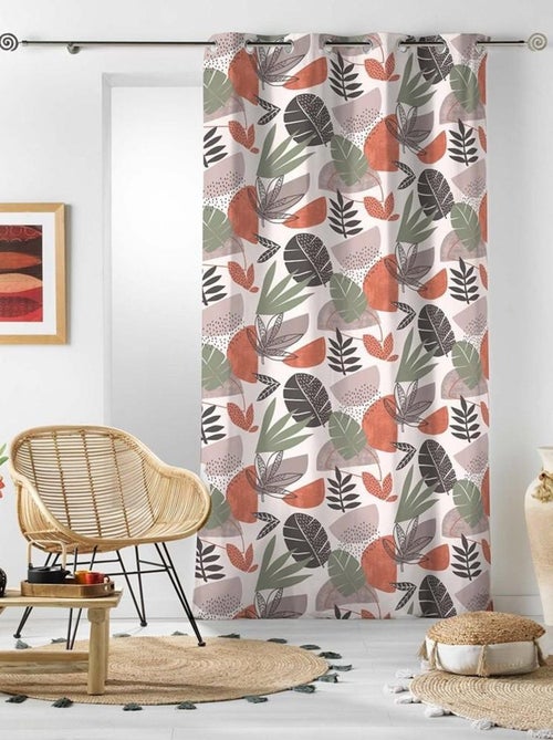 Rideau à œillets 140x240 Bianca coton - Kiabi