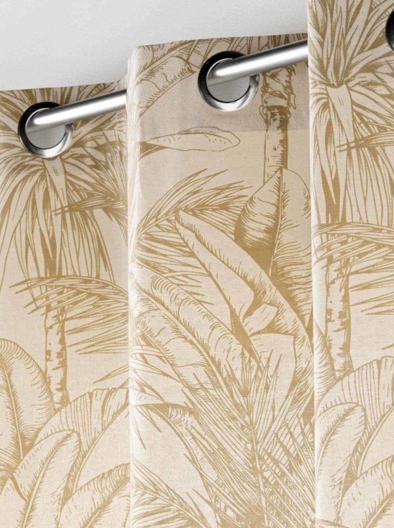 Rideau à œillets 140x240 DUNE Beige - Kiabi