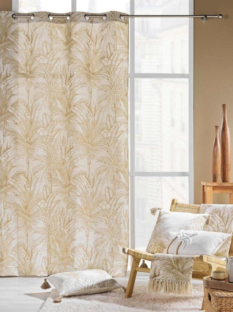 Rideau à œillets 140x240 DUNE Beige - Kiabi