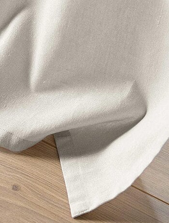 Rideau à œillets 140x240 MELISSE à pompons et top métallisé