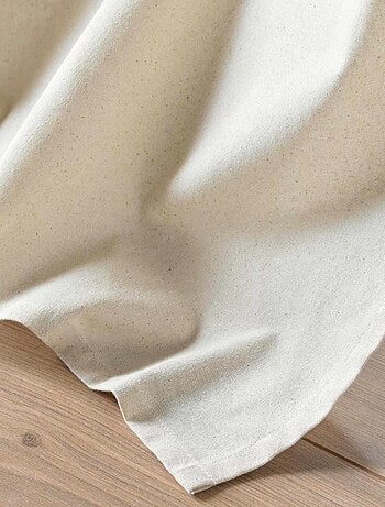 Rideau à œillets 140x240 PAPAYA à pompons et top métallisé