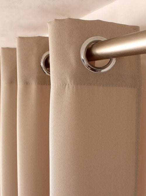 Rideau à œillets 140x240 Zoé naturel - Kiabi