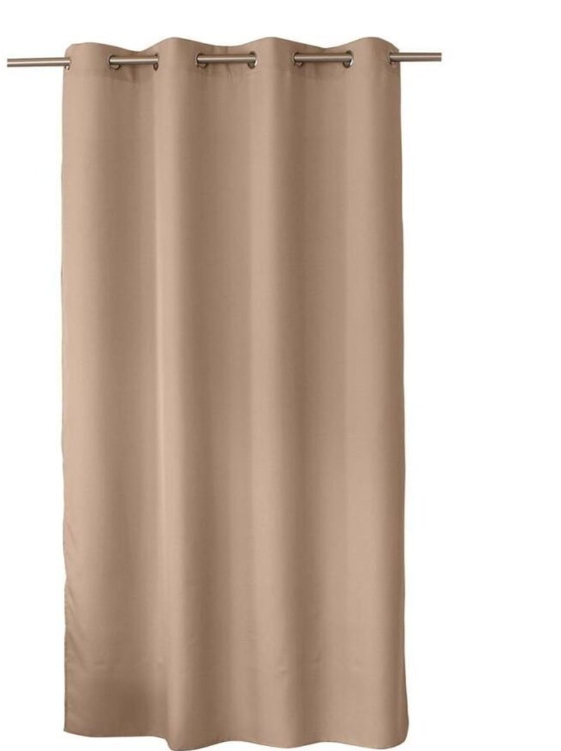 Rideau à œillets 140x240 Zoé naturel Beige - Kiabi