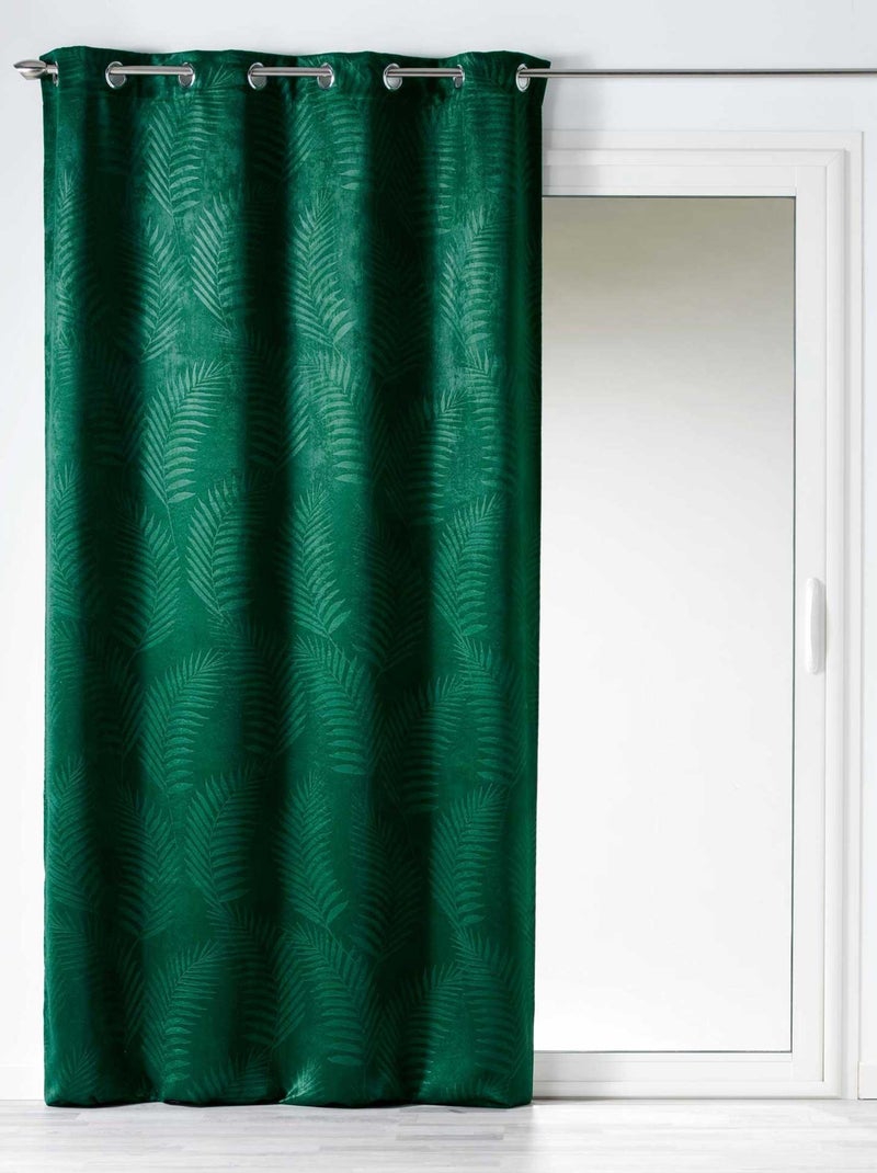 Rideau à oeillets 140x240cm Tropicaline jaune Jaune - Kiabi