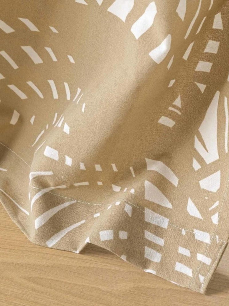 Rideau à œillets 140x260 BAOBAB Beige - Kiabi