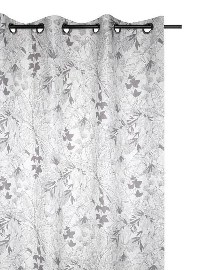 Rideau à œillets 140x260 cm Benicio naturel Beige - Kiabi