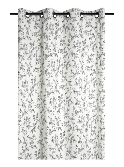 Rideau à œillets 140x260 cm CLARINE écru - Kiabi