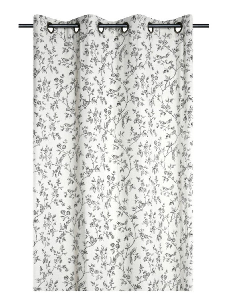 Rideau à œillets 140x260 cm CLARINE écru Beige - Kiabi