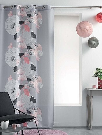 Rideau à œillets 140x260 Eden blush gris