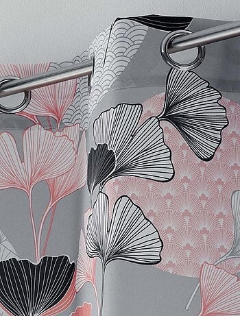 Rideau à œillets 140x260 Eden blush gris