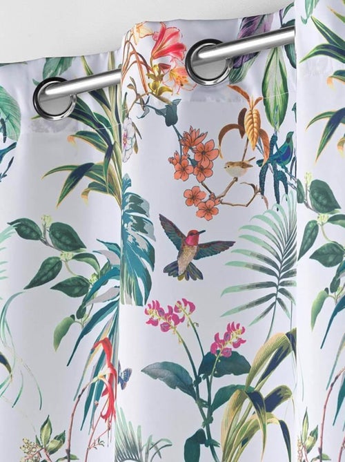 Rideau à œillets 140x260 Féerie blanc - Kiabi