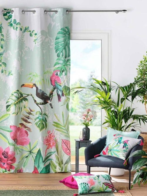 Rideau à œillets 140x260 Louisiane coton - Kiabi