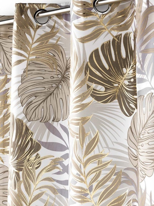 Rideau à œillets 140x260 métallisé Mogador - Kiabi