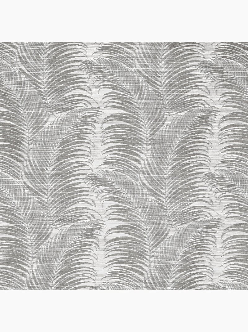 Rideau à oeillets aux motifs palmes Gris - Kiabi