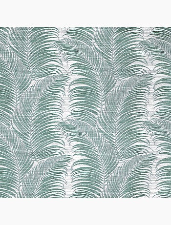 Rideau à oeillets aux motifs palmes