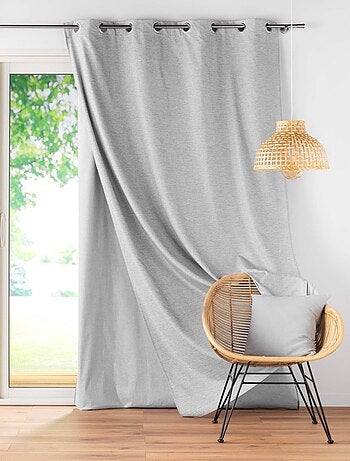 Rideau à oeillets avec doublure amovible