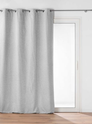 Rideau à oeillets avec doublure amovible