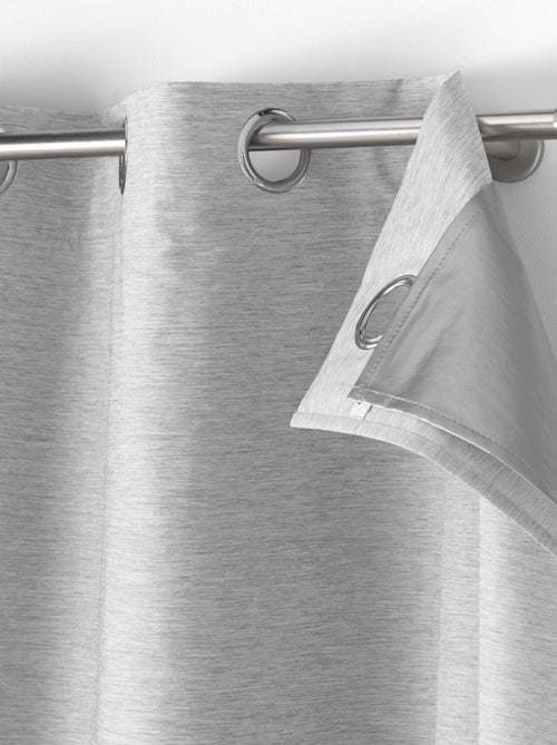 Rideau à oeillets avec doublure amovible - Kiabi