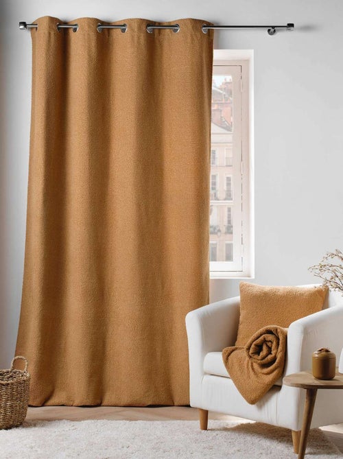 Rideau à œillets BELI - Bouclette unie - Kiabi