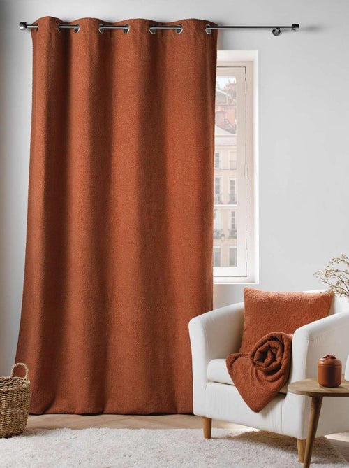 Rideau à œillets BELI - Bouclette unie - Kiabi