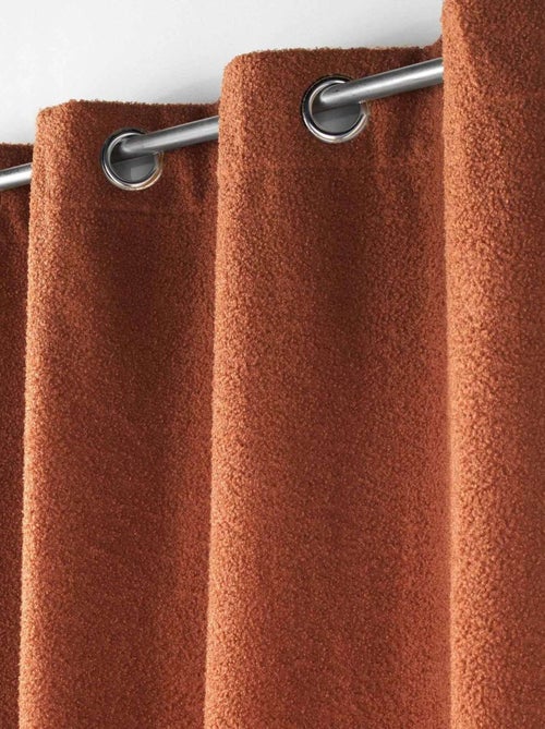 Rideau à œillets BELI - Bouclette unie - Kiabi