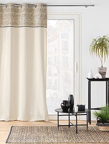 Rideau à Oeillets Camalia Top Jacquard