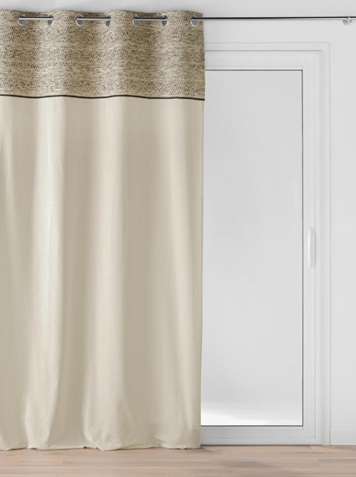 Rideau à Oeillets Camalia Top Jacquard - Kiabi