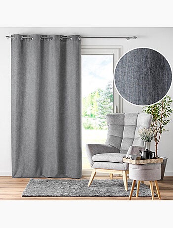 Rideau a oeillets chambray uni newton