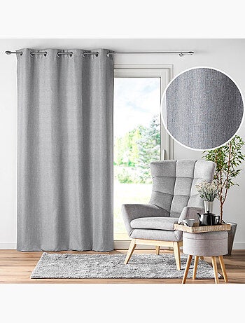 Rideau a oeillets chambray uni newton