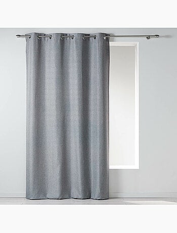 Rideau a oeillets chambray uni newton